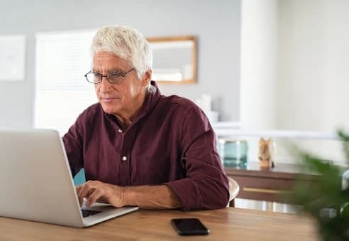 Man at computer