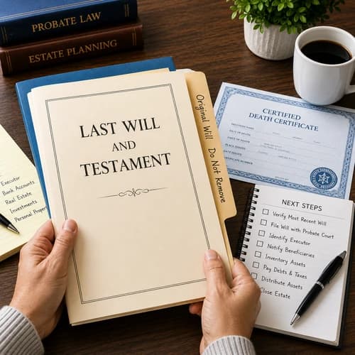 What to do after finding a will and beginning the estate settlement process