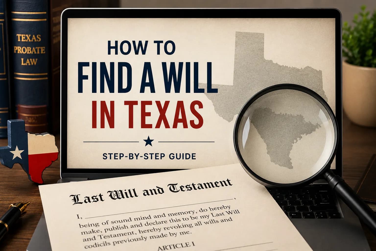How to find a will in Texas using probate records and will searches