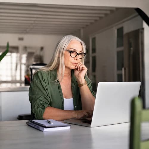 woman-laptop-500×500 Woman trying to find a will of a deceased person online