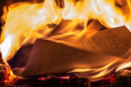 What is a last will is destroyed Last will destroyed in fire