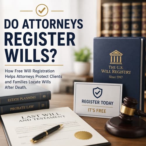 Do Attorneys Register Wills? Do attorneys register wills with The U.S. Will Registry?