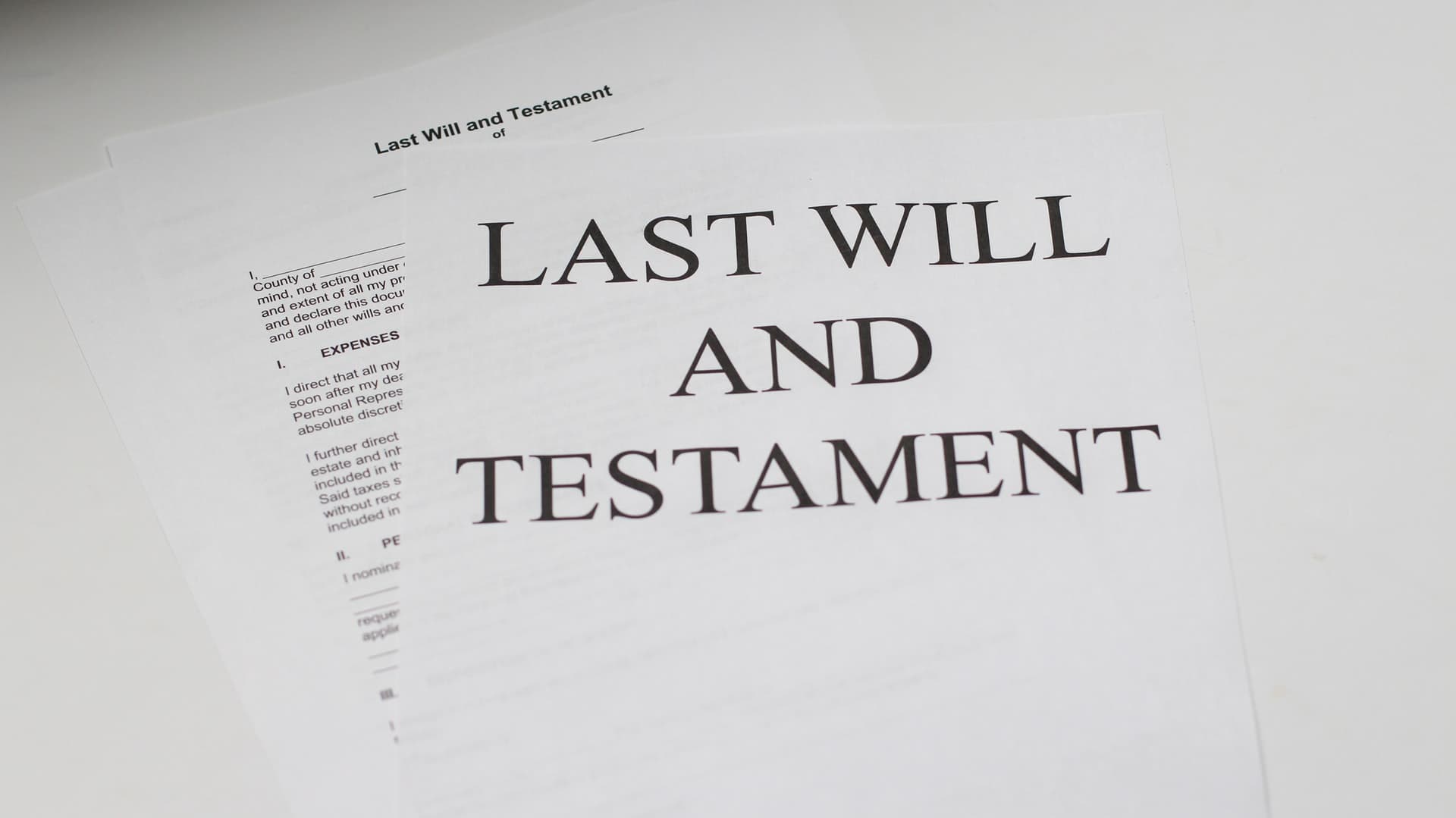 last will and testament last will and testament paper