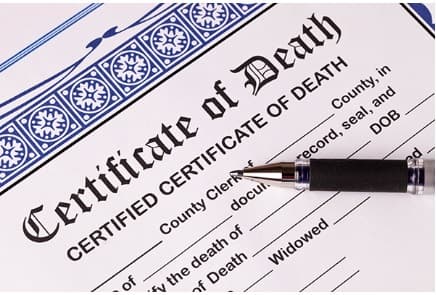 How to get a certificate of death Certificate of Death
