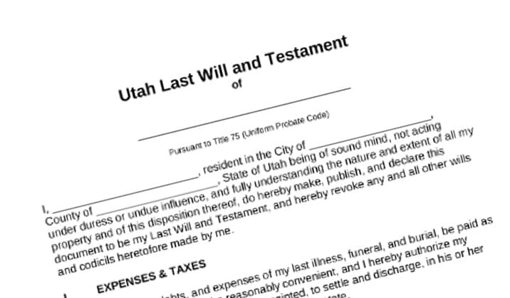 Last will and testament Utah Last will and testament Utah