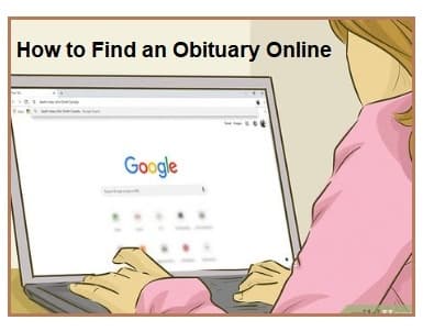 How to find an obituary online Girl searching the computer to find an obituary online