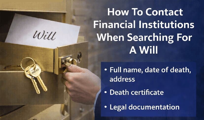 how-to-contact-financial-institution-when-searching-for-a-will How to contact financial institutions when searching for a will in a safe deposit box